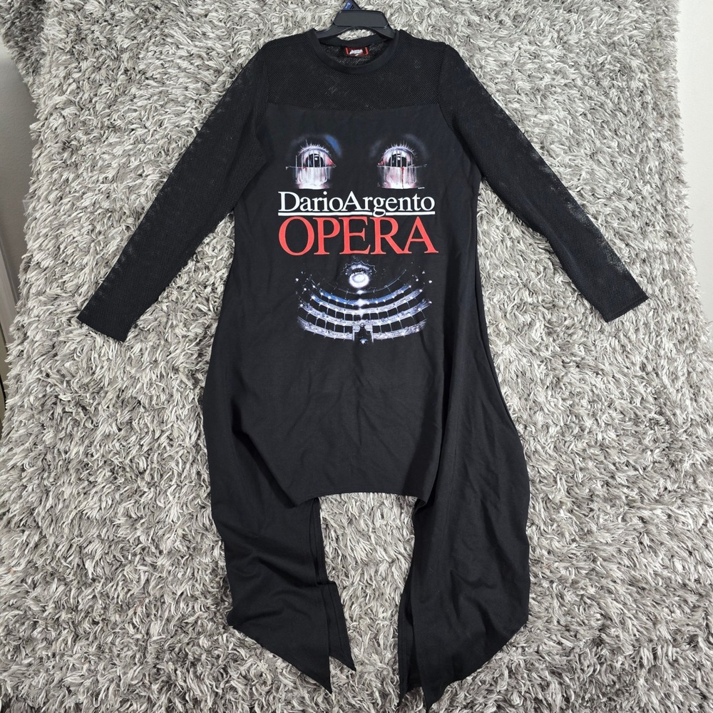 Killstar Dario Argento Opera Movie Graphic Mesh Sleeve Sharkbite Tunic Top 3XL